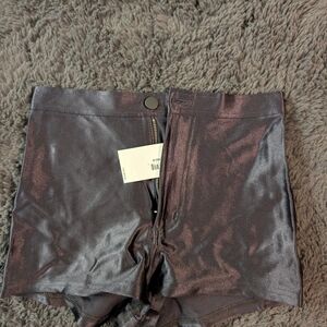 American Apparel Black Disco Shorts